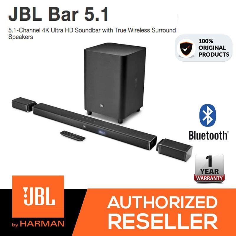 Udholdenhed Lære udenad Med andre band JBL Bar 5.1 – Channel 4K Ultra HD Soundbar with True Wireless Surround  Speakers – Betwan Computers